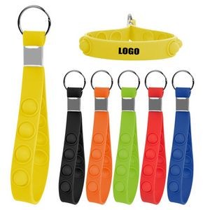 Customizable Push Pop Silicone Keychain 5