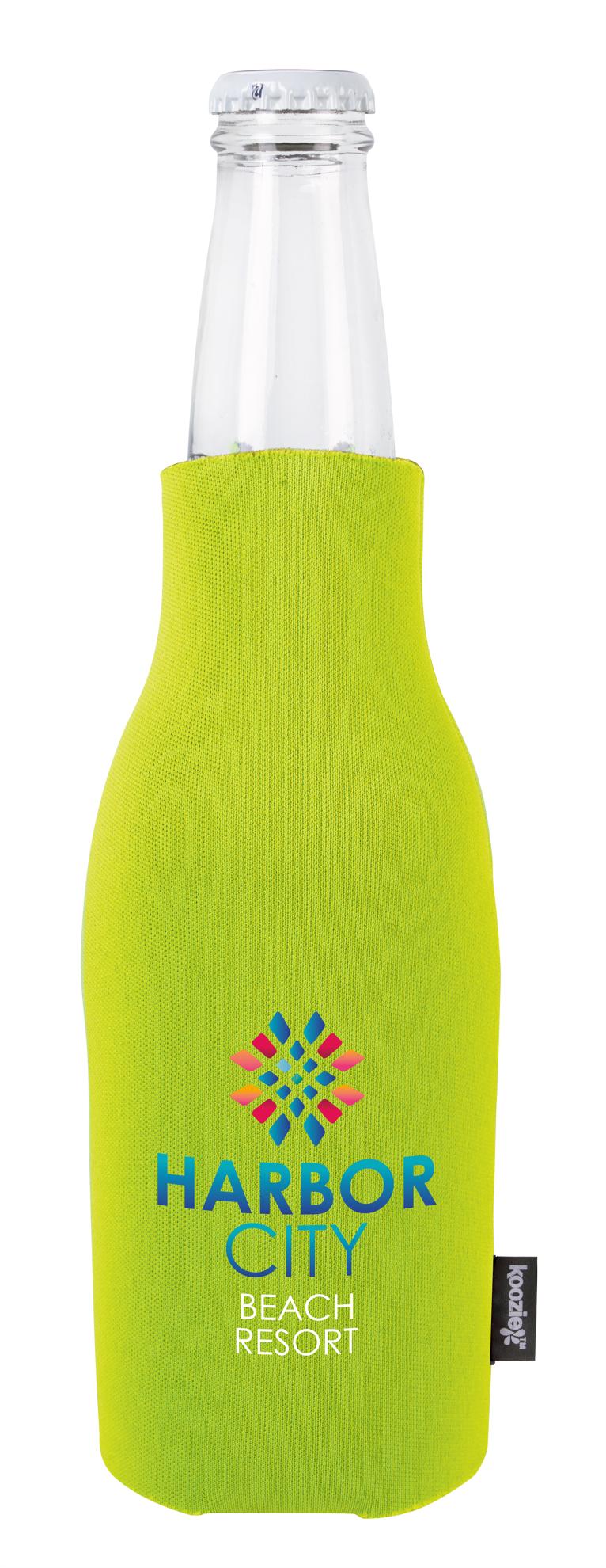 Koozie® Zip-Up Bottle Cooler with Opener 2