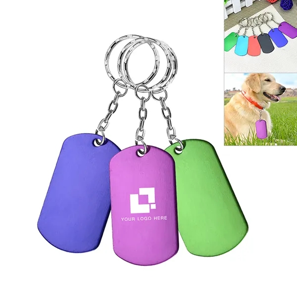 Aluminum Rectangle Shaped Key Holder and Dog Tags 3