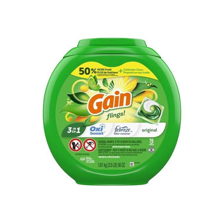 Gain Flings Detergent Pacs - 4 Pack 2