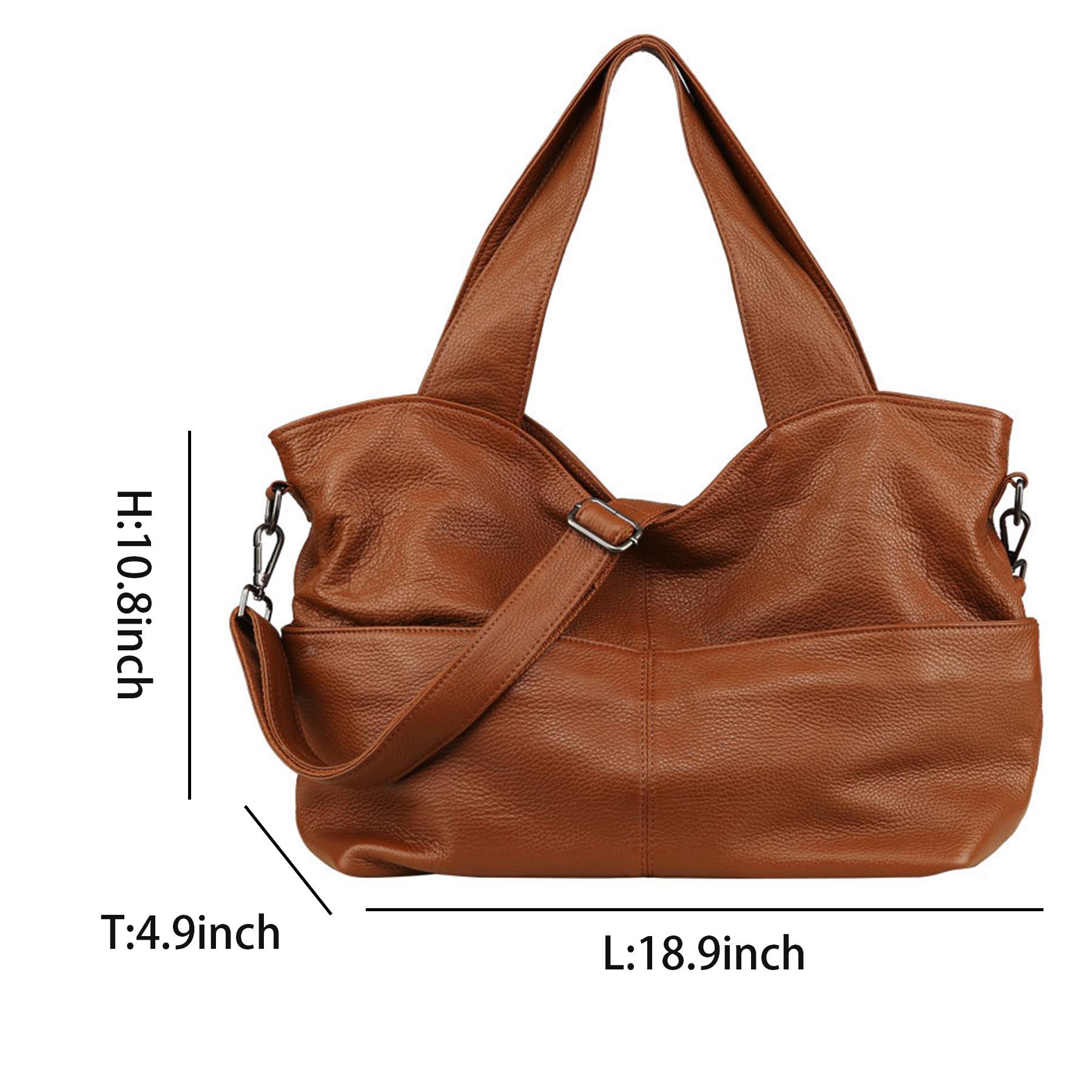 Women's Soft Genuine Leather Tote Bag 2