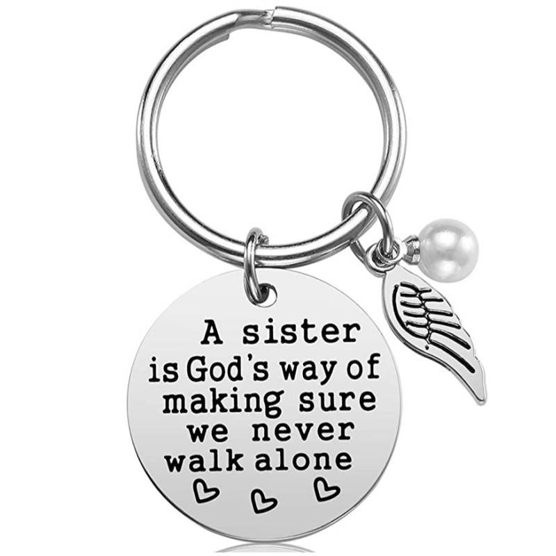 Custom lettering Christmas/ birthday keychain gift 3