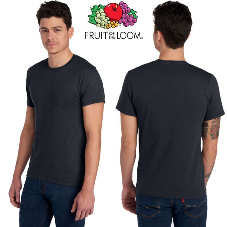 Fruit of the Loom Unisex T-Shirts - Size Medium Charcoal Heather