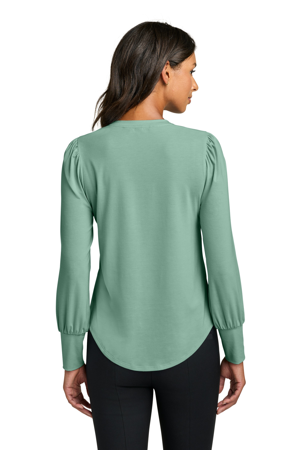 Mercer+Mettle Women's Stretch Jersey Long Sleeve Blouson Top MM1019 32