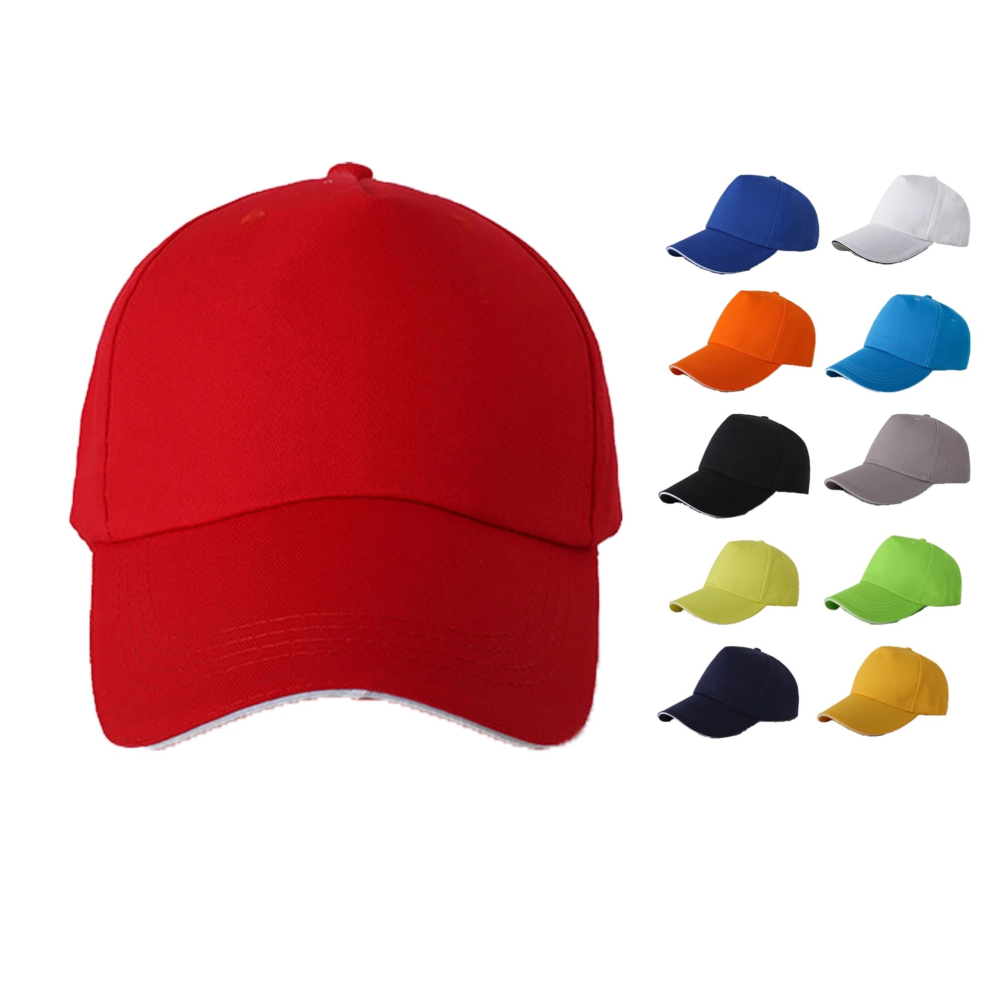 Polyester-Cotton Five-piece Baseball Cap 2