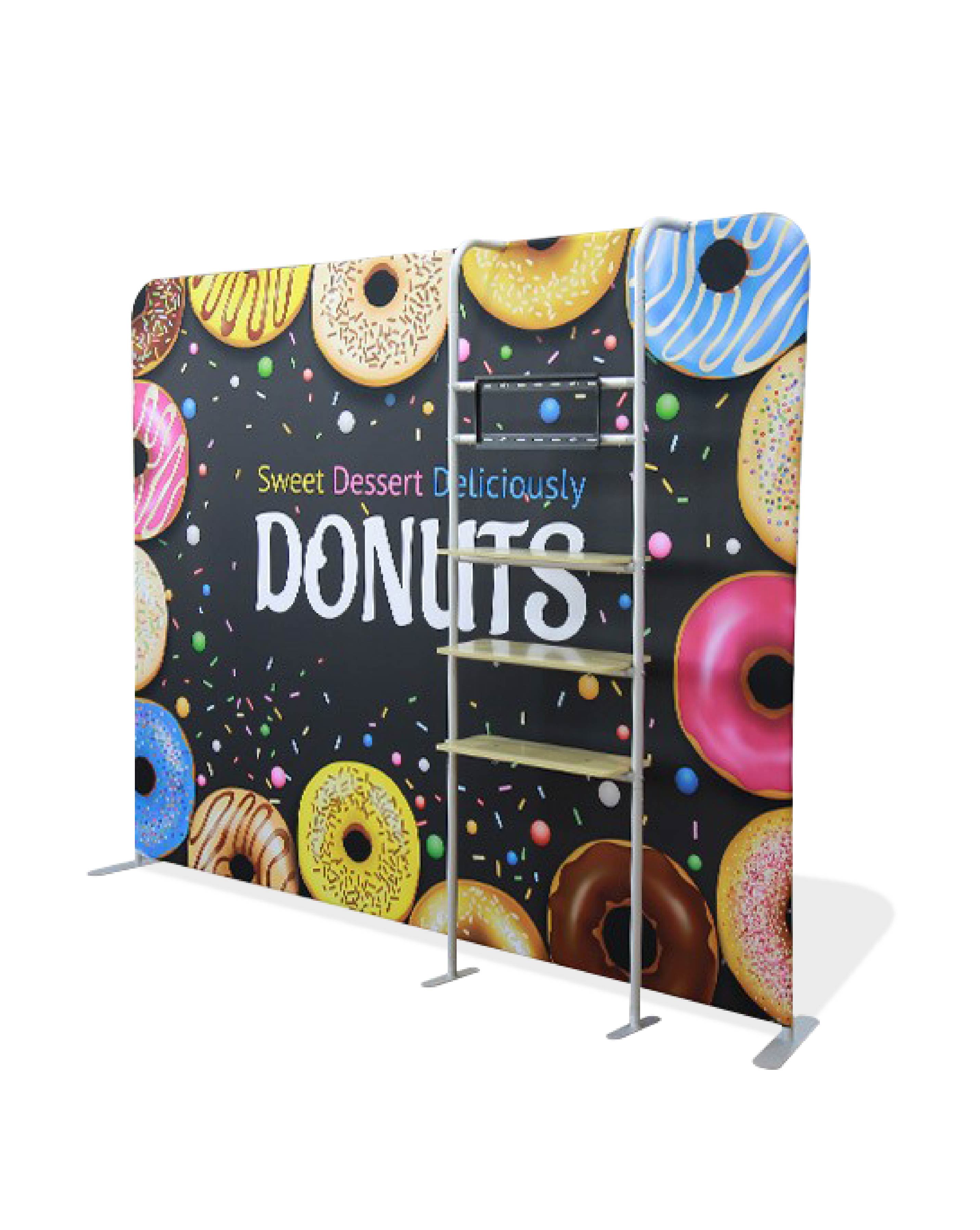Straight Backdrop with Shelves 4