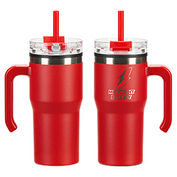 Outback 20 oz Stainless Steel/Polypropylene Mug with Lid and Straw 11