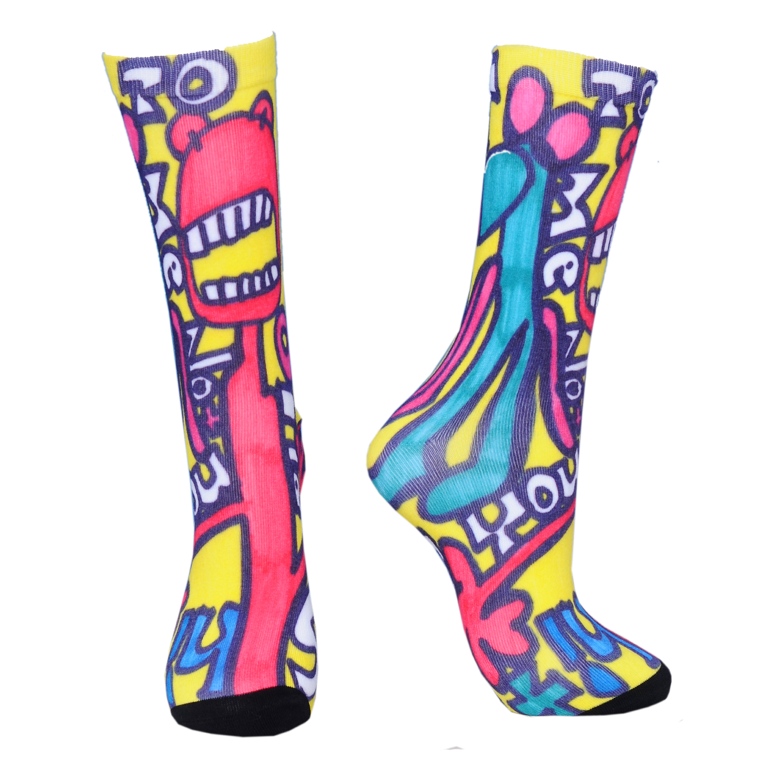 Crew 360 digital print unisex socks w/ full customization 2