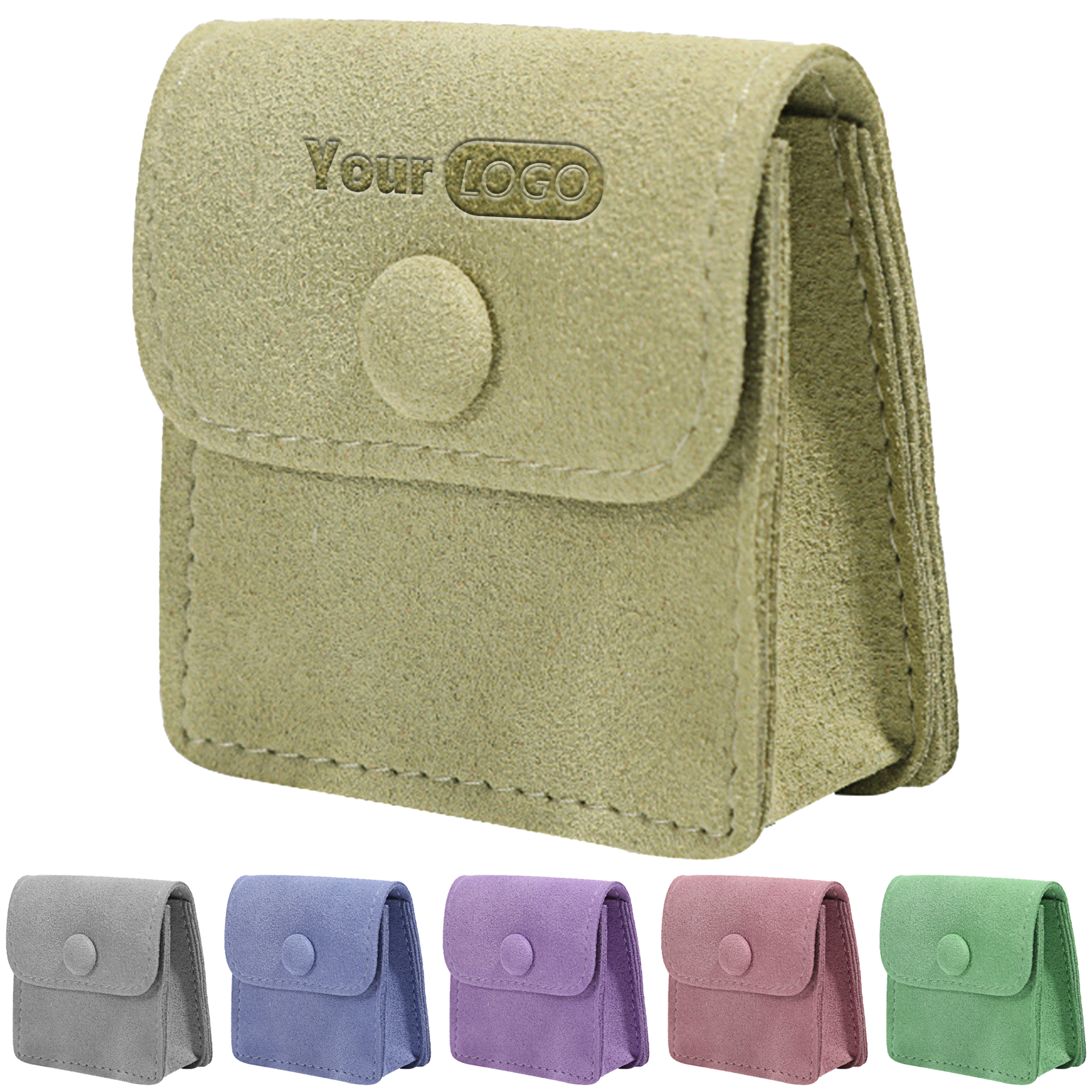 Microfiber Mini Solid Color Jewelry Bag 5