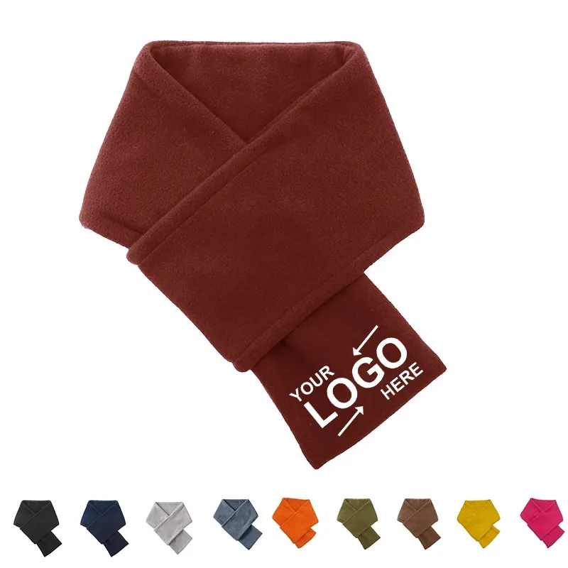 Embroidery Warm Fleece Winter Scarf