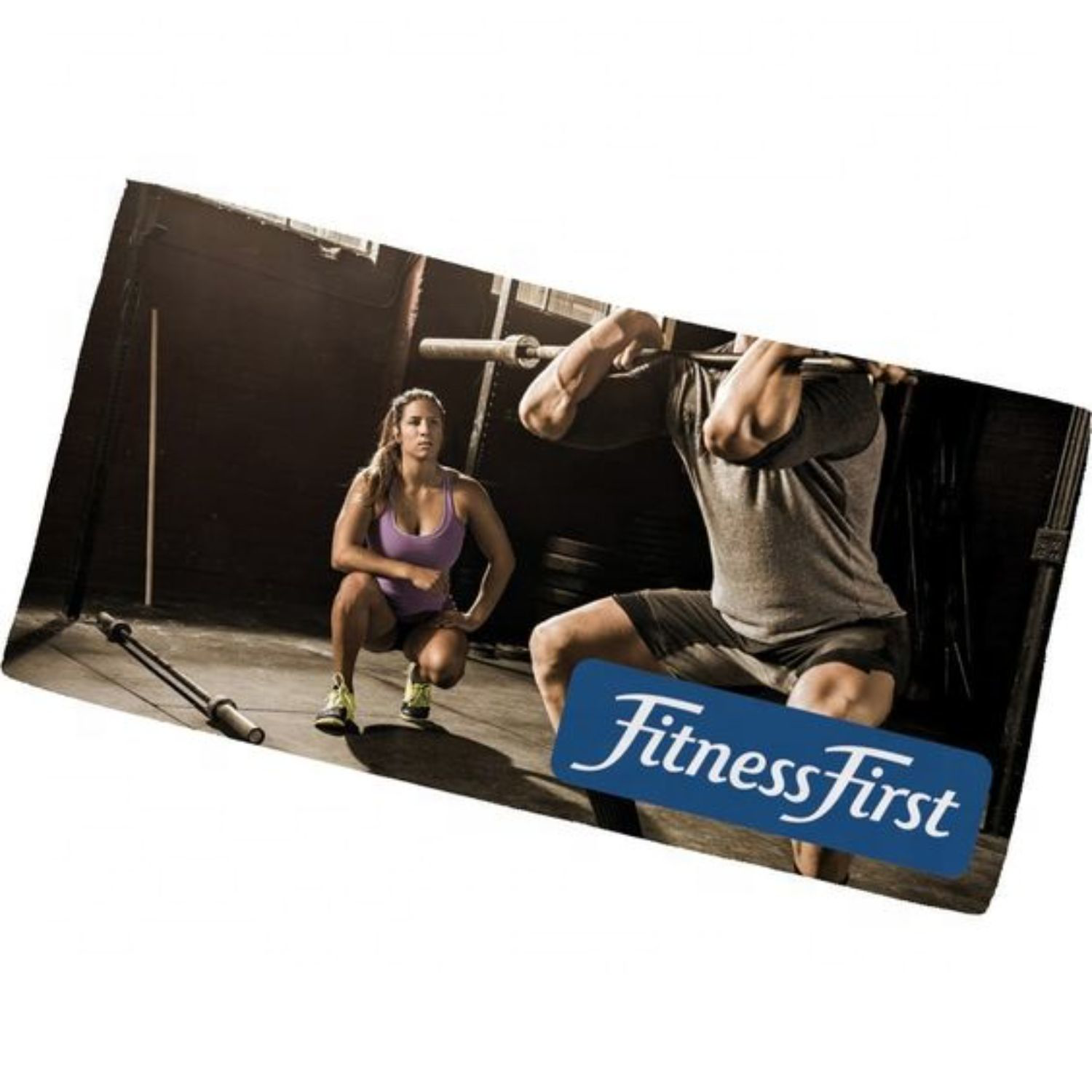20"x 30" Sublimated Microfiber Velour Gym Towel w/ Cotton Terry Loops 2