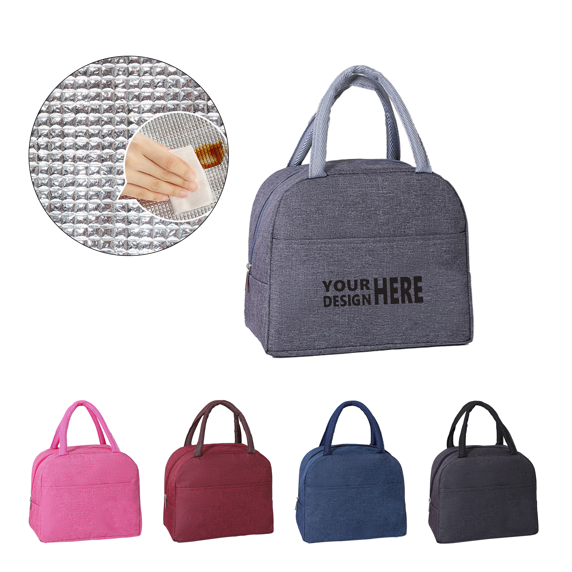 Customizable Eco-Friendly Insulated Lunch Bag 2
