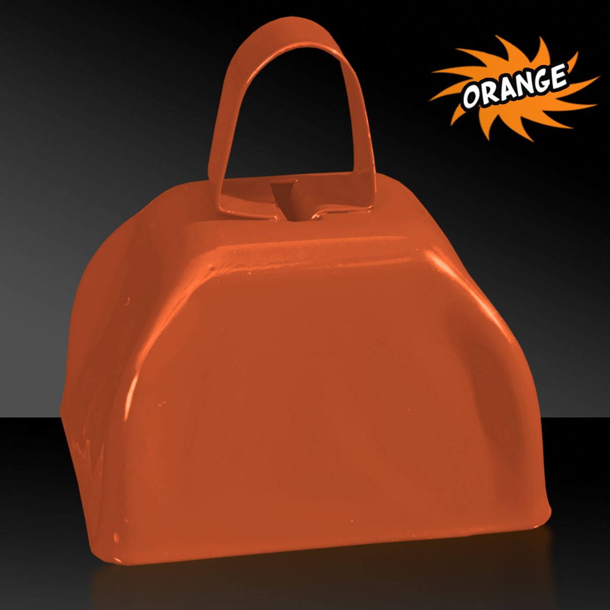 Orange 3" Metal Cowbell(Pad Print) 2