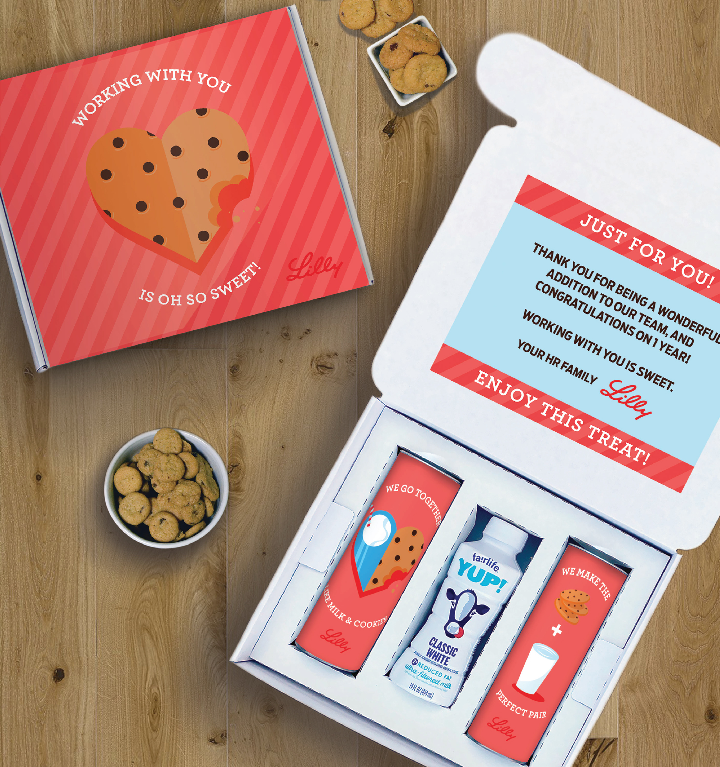 Milk & Cookies Specialty Custom Gift Box 6