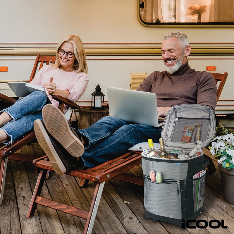 iCOOL®  Riviera Rolling Cooler Bag 12