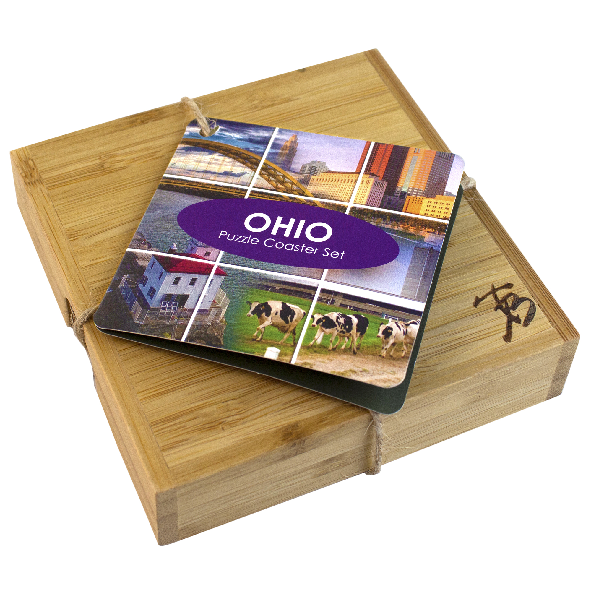 Ohio Puzzle Coaster Set 8