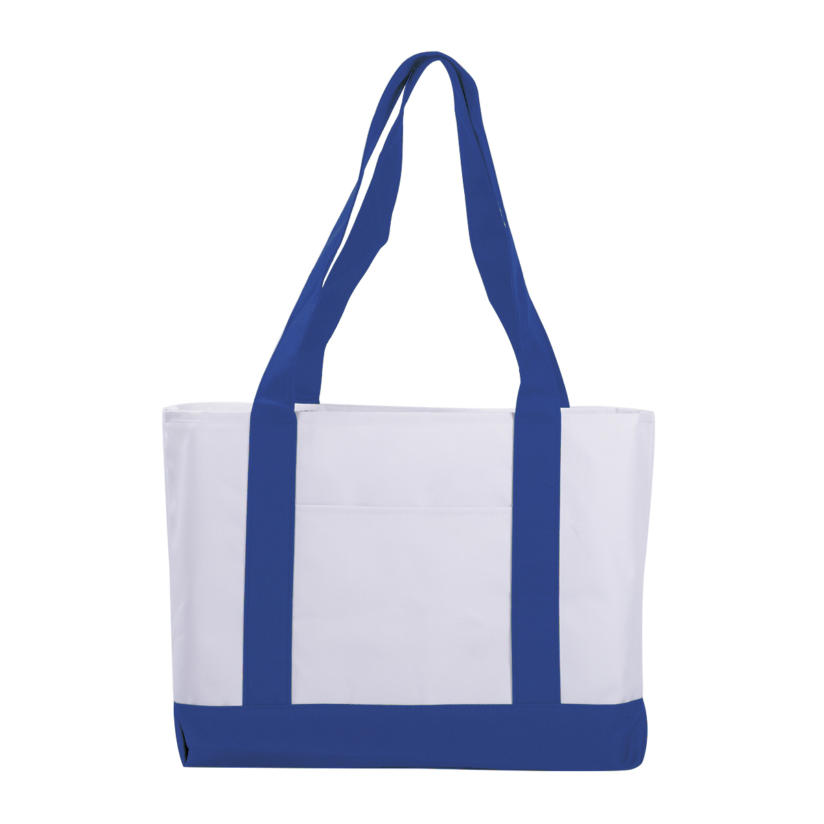 Classic Two Tone Polyester Tote, custom tote bag with logo imprint 4