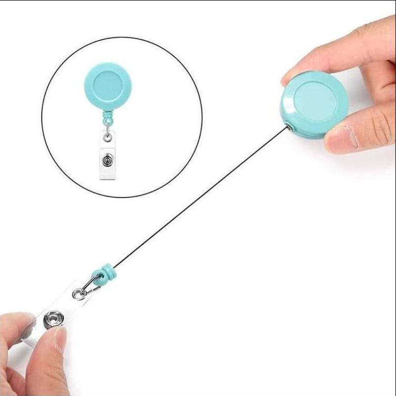 Round Retractable Badge Holder W/ Clip 16