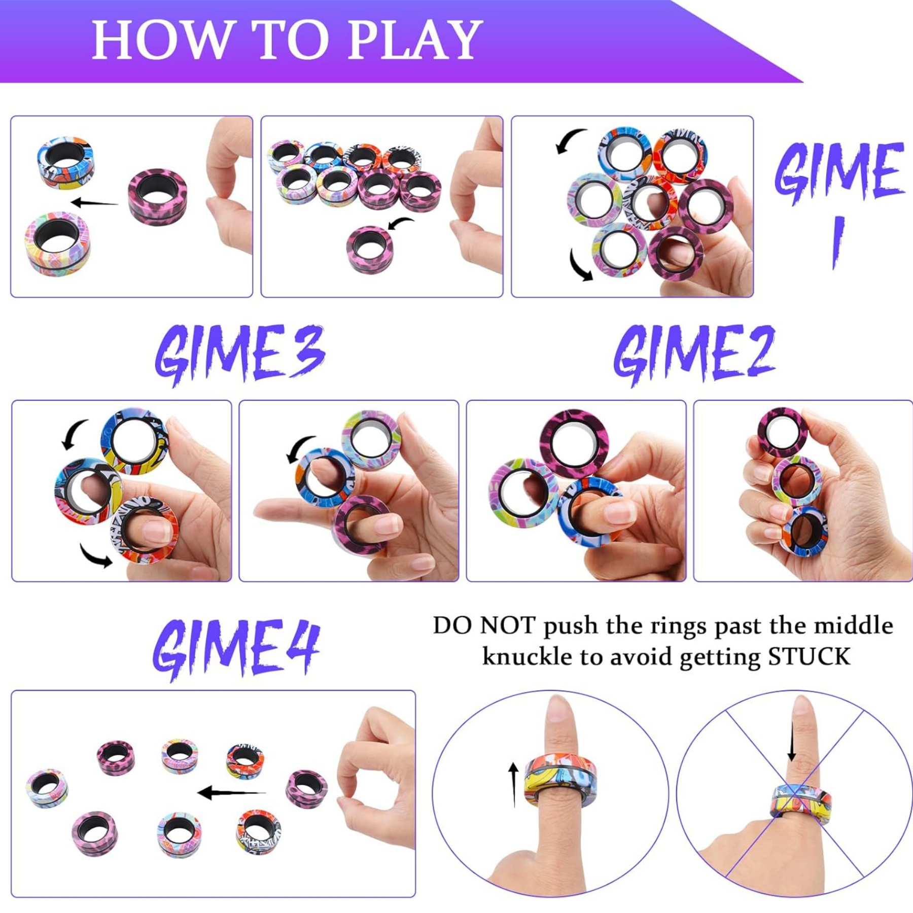 Magnetic Rings Fidget Toys 3
