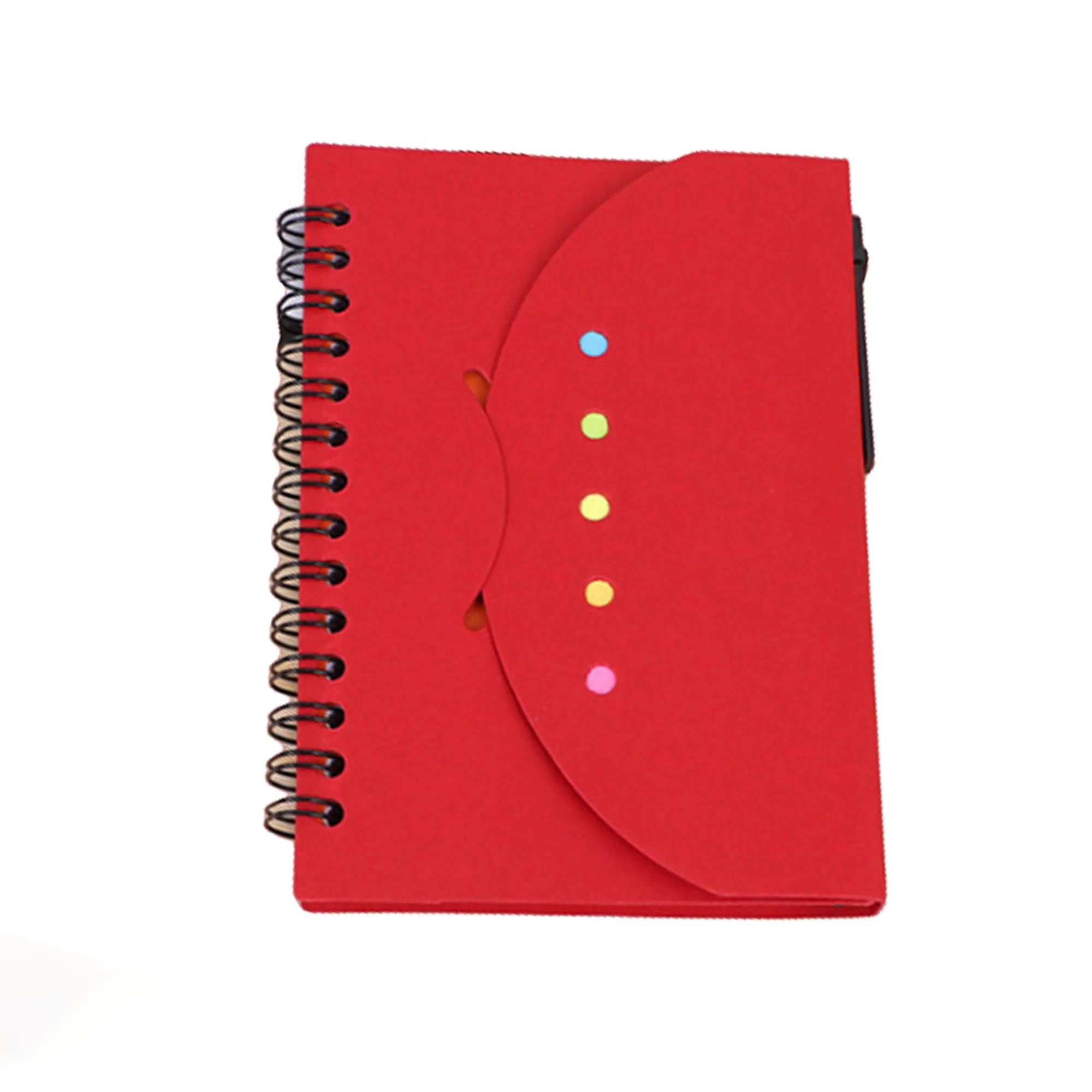 Small Spiral Notebook With Sticky Notes and Pen 3