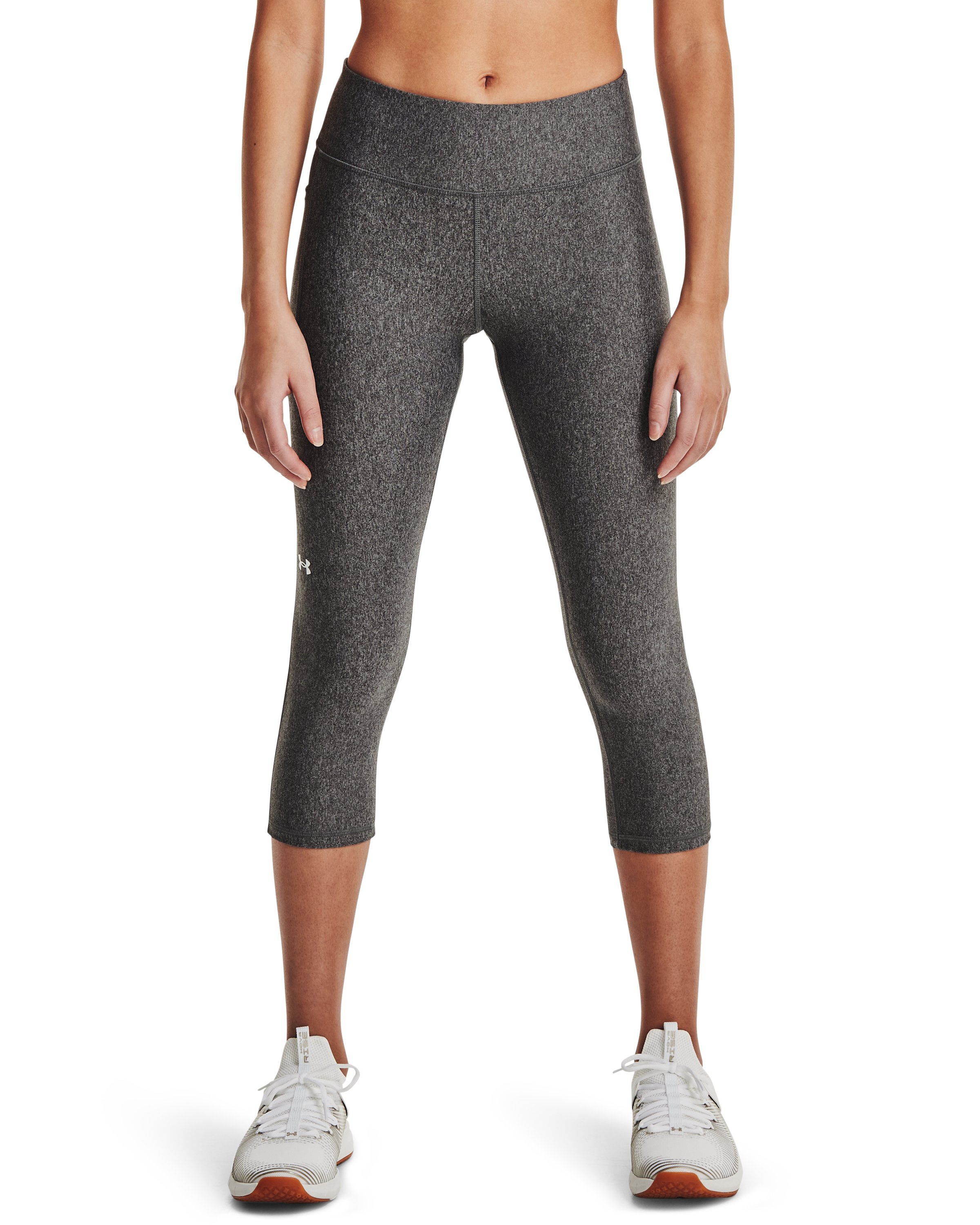 Women's HeatGear No-Slip Waistband Mid-Rise Capris 2
