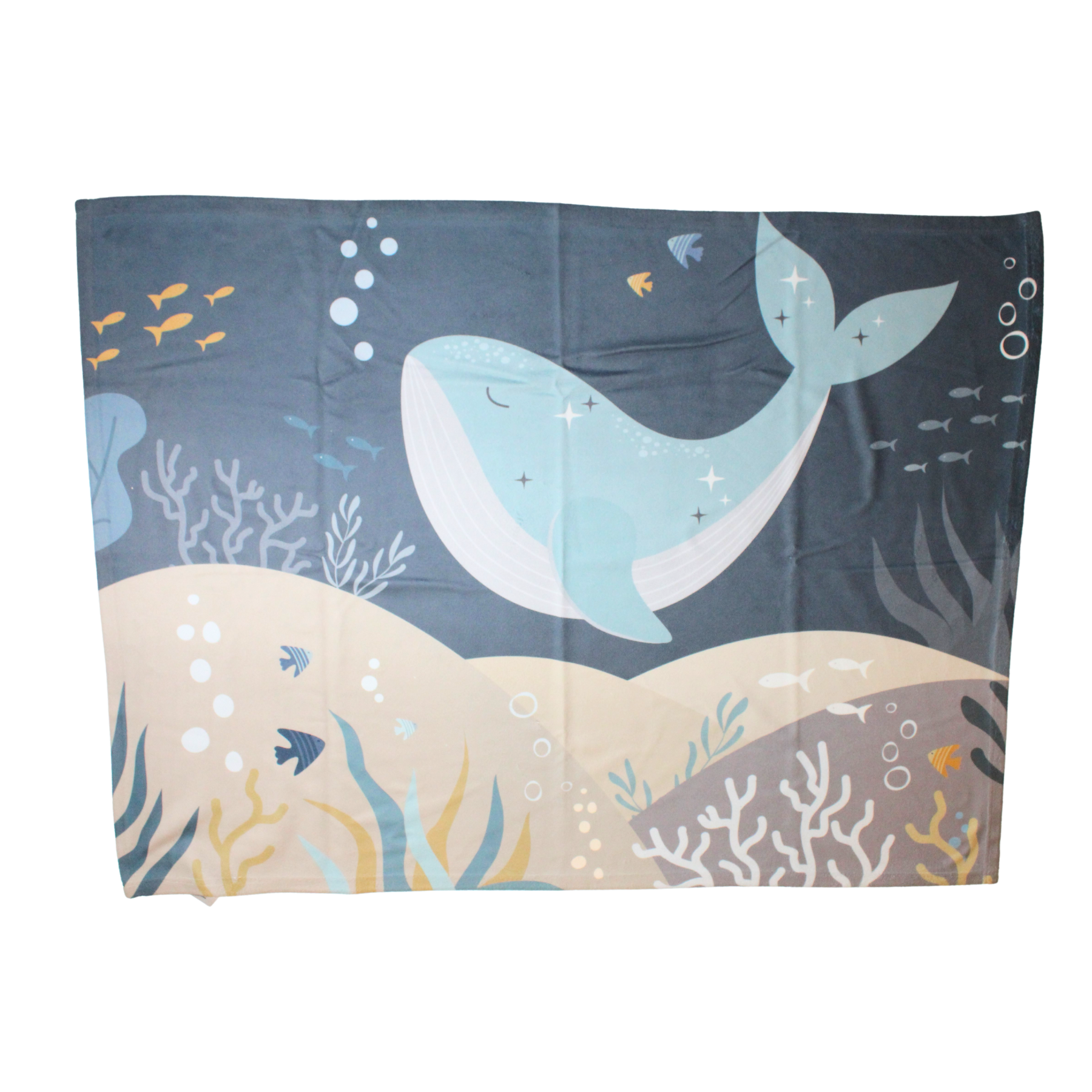Swaddle Blanket - 30" x 40" - Poly/Spandex "Cotton Feel", Hemmed 3