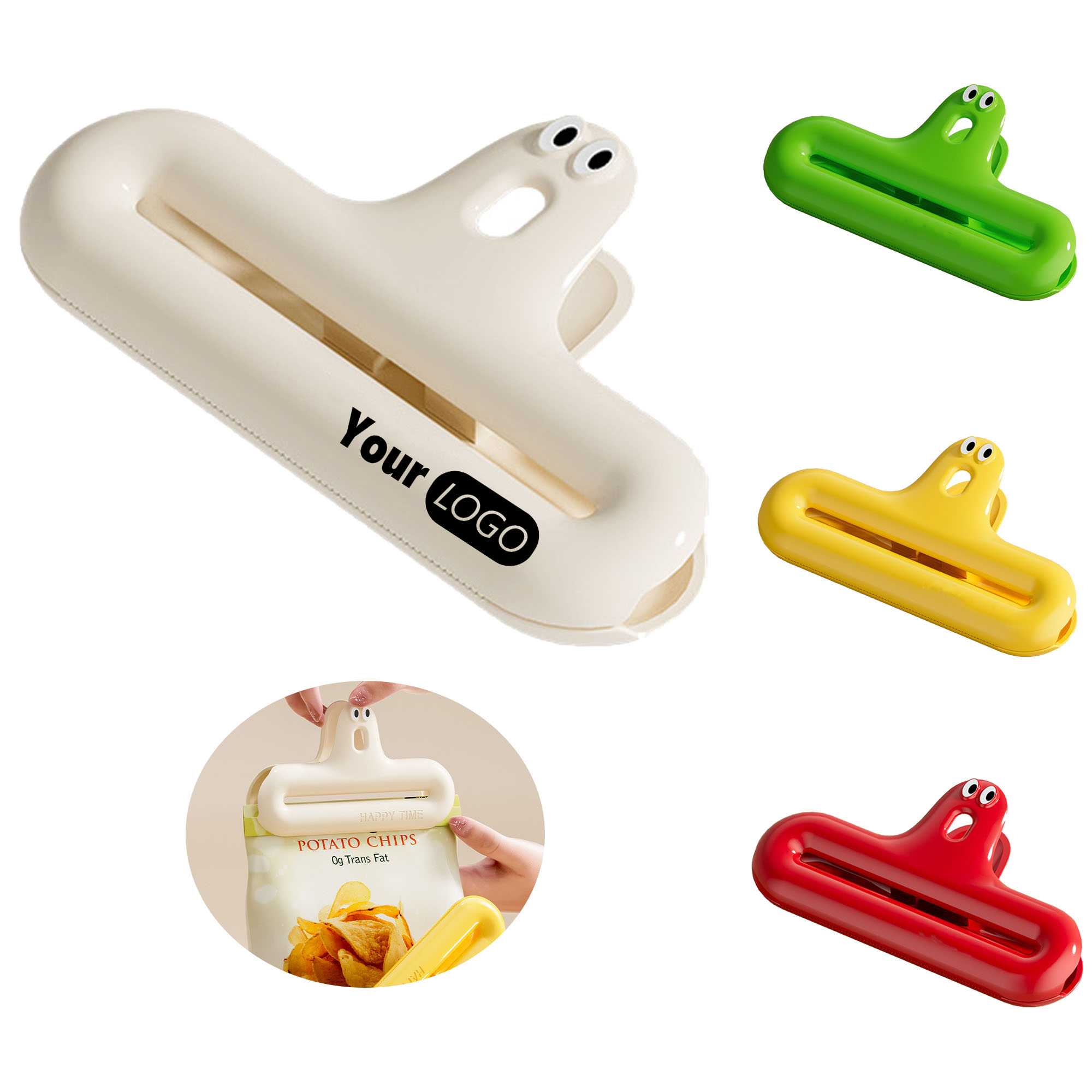 Brandable Moisture-Proof Snack Bag Clamp 3