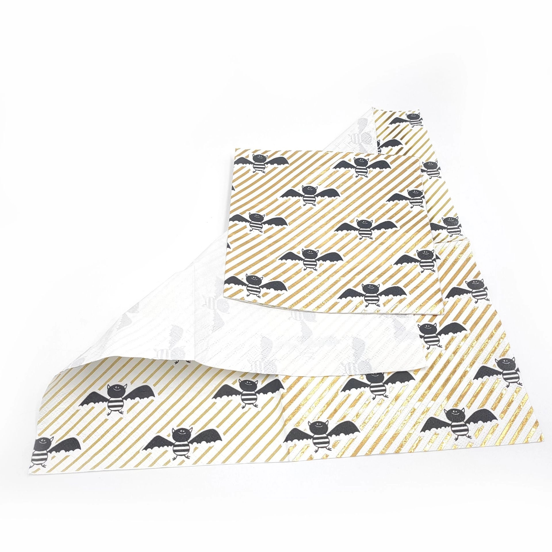 Custom Gold Foil Bee Disposable Paper Napkins 3
