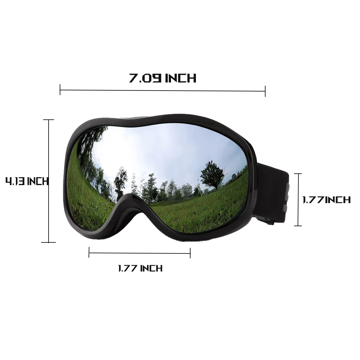 Double Layers Flow Anti-Ultraviolet Windproof Ski Goggles 4