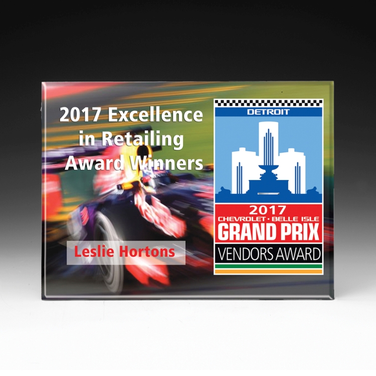 PhotoImage® Beveled Spectra Lite Plaque - 8" x 10" x 1/4" 4