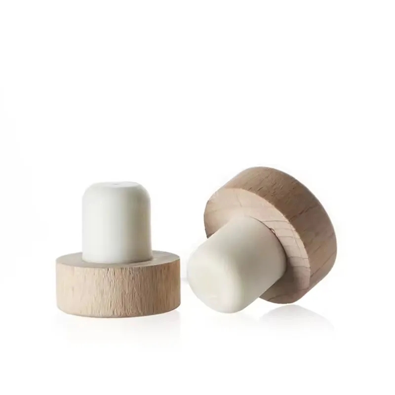 Red Wine Wooden Stopper 3