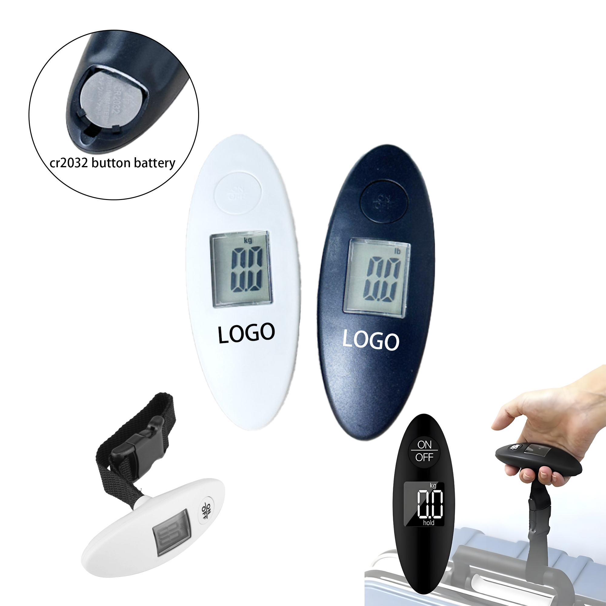 Portable scale with digital display 1