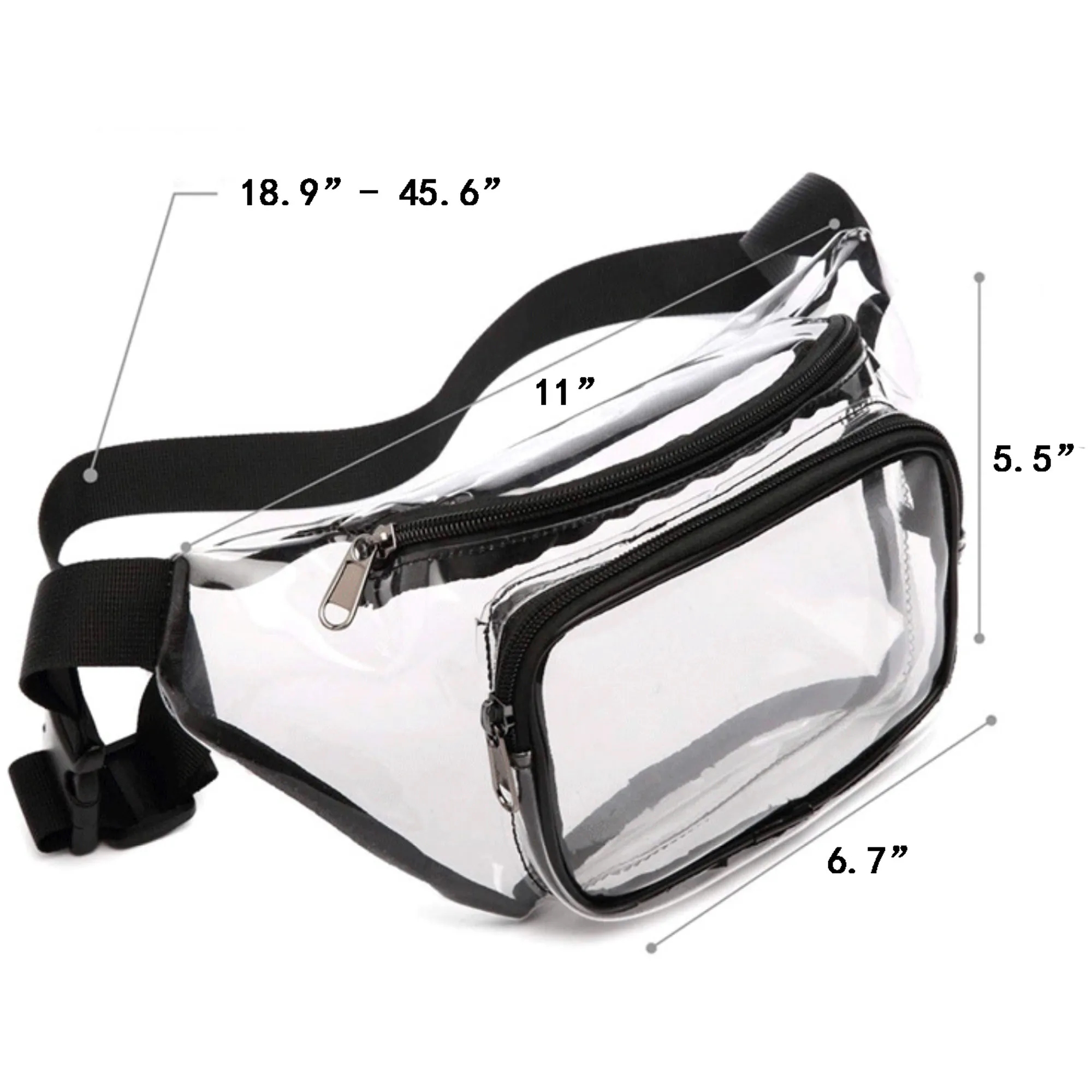 Transparent Waist Pack with Adjustable Strap 2