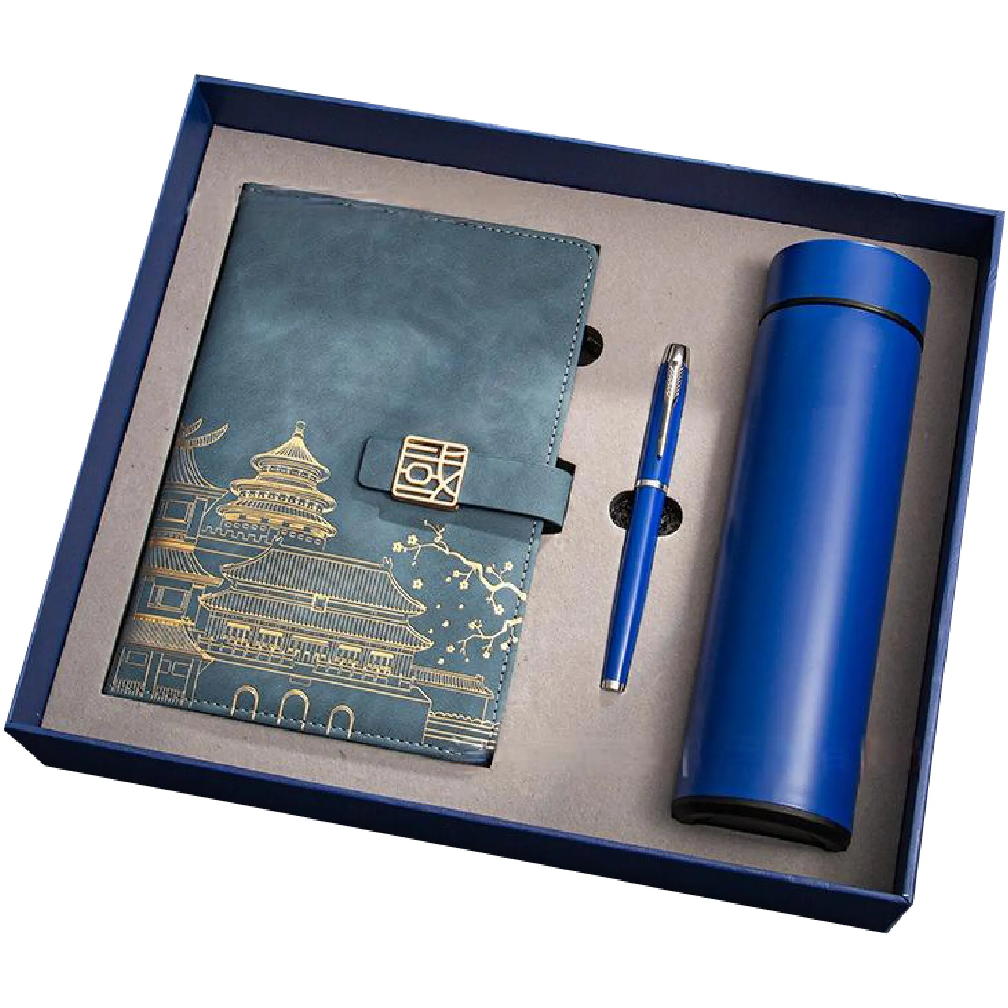 A5 Vintage Chinese Notebook + Pen + Thermos Cup 3