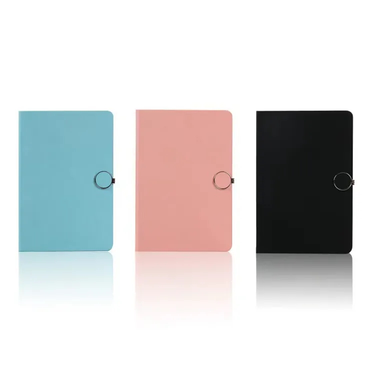 Custom PU Leather Magnetic Clip A5 Notebook 2