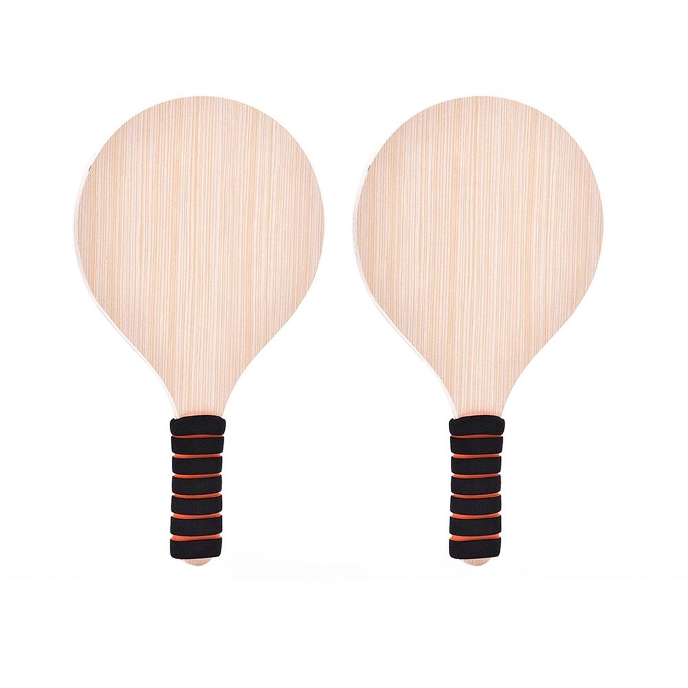 Beach Racquet Outdoor Games Wooden Racket 2