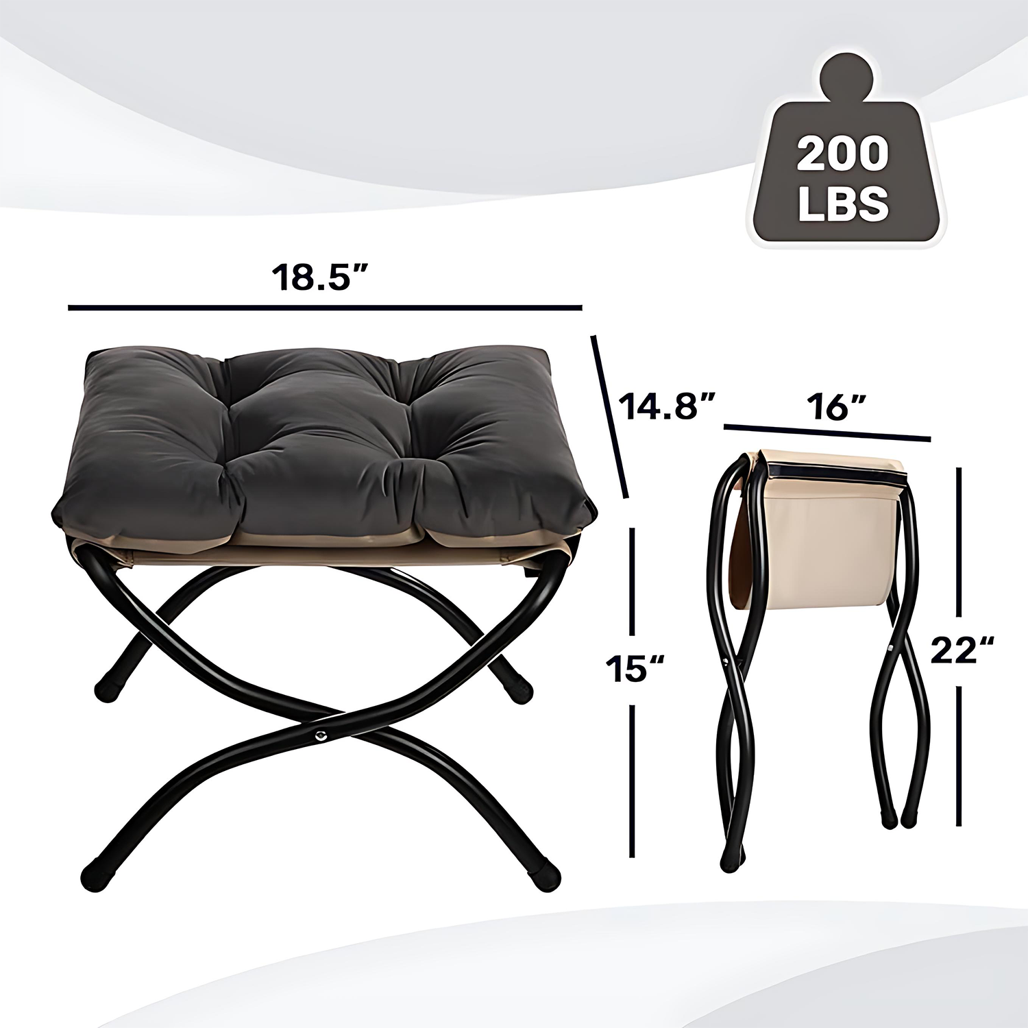 Foldable Footrest Stool for Office & Nap 15