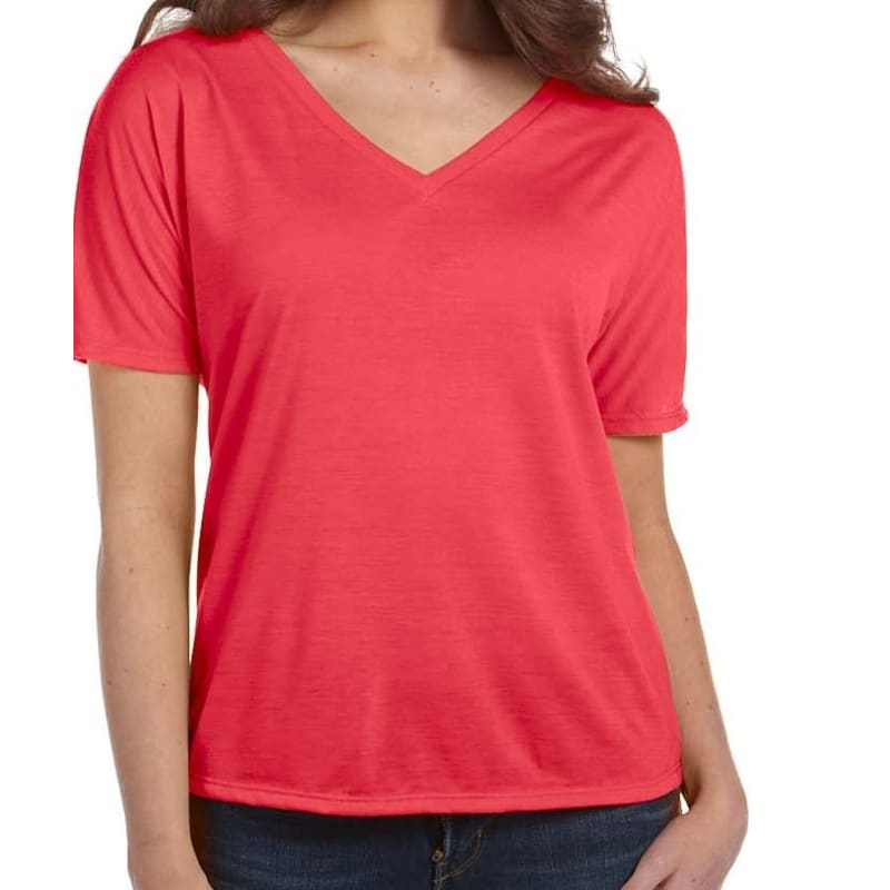Bella Ladies Slouchy V-Neck T-Shirt 12