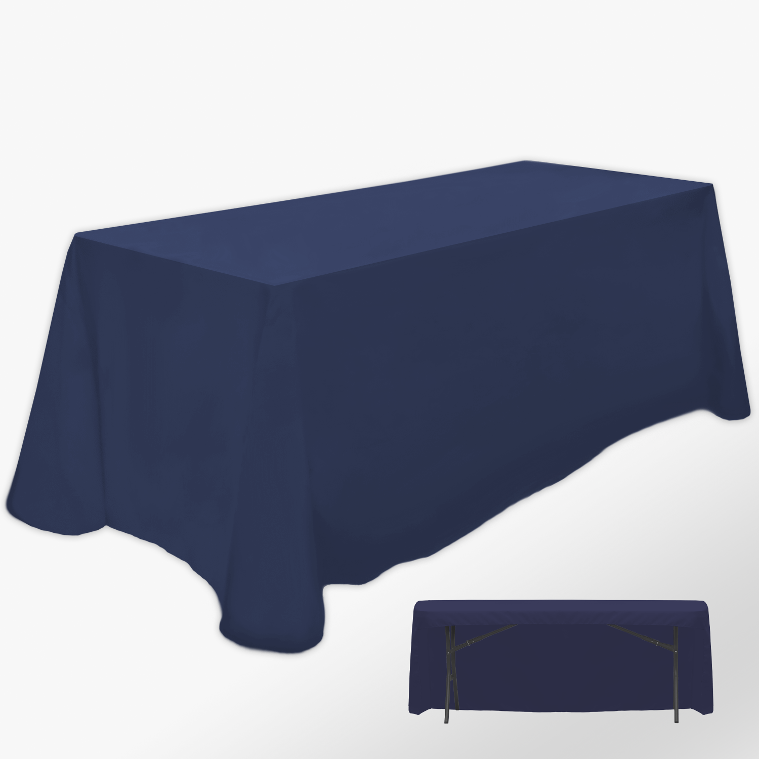Non-Printed 8' Table Cover (3-Sided) 14