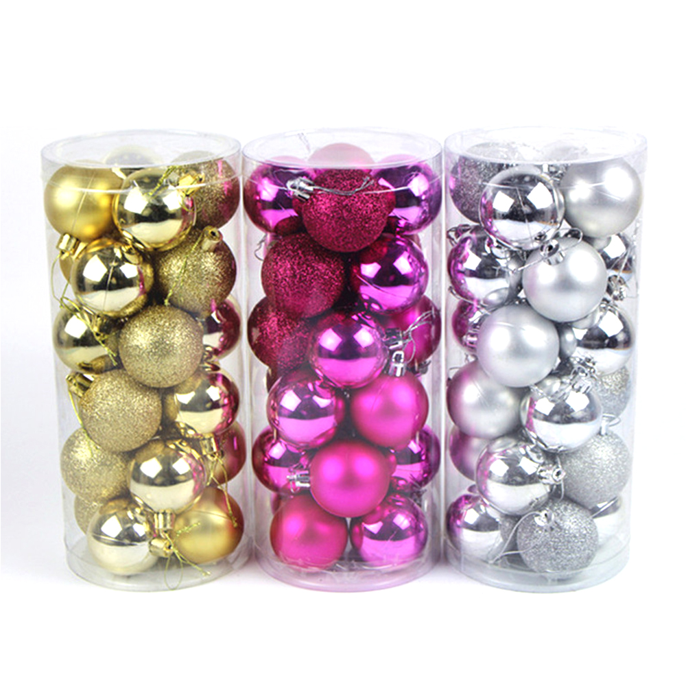 Christmas Tree 4cm 24pcs Decorative Balls 2