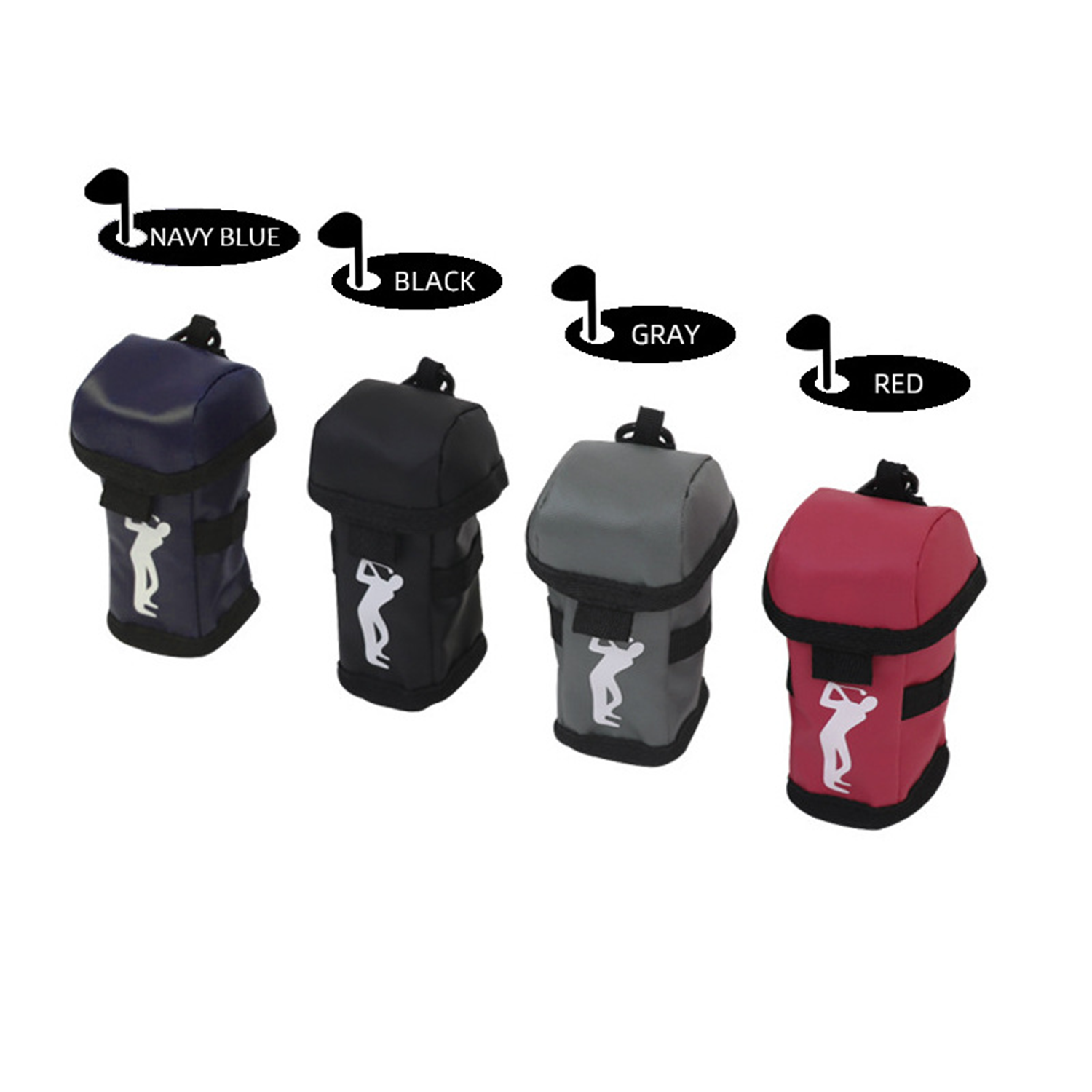 Portable Belt Clip Golf Ball Pouch 3