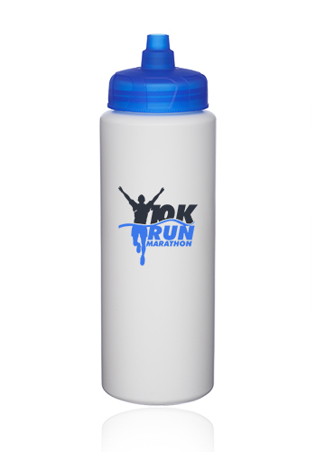 32 oz. HDPE Plastic Water Bottles with Quick Shot Lid 6