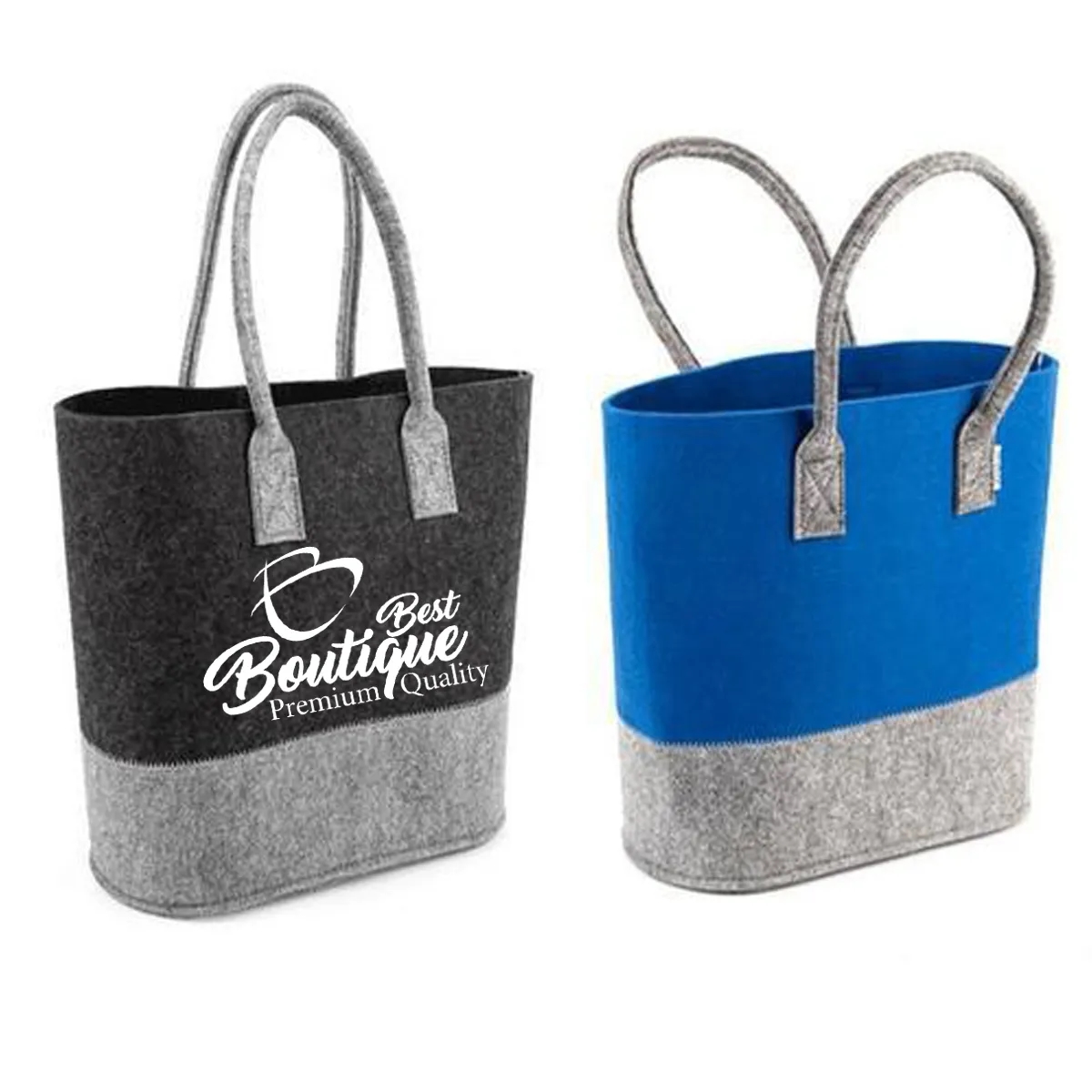 Custom Reusable Market Shopping Handbags Felt Cloth Bags 1