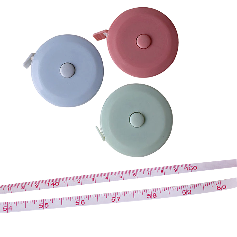 Automatic retractable 1.5m 60 inch white tape measure 3