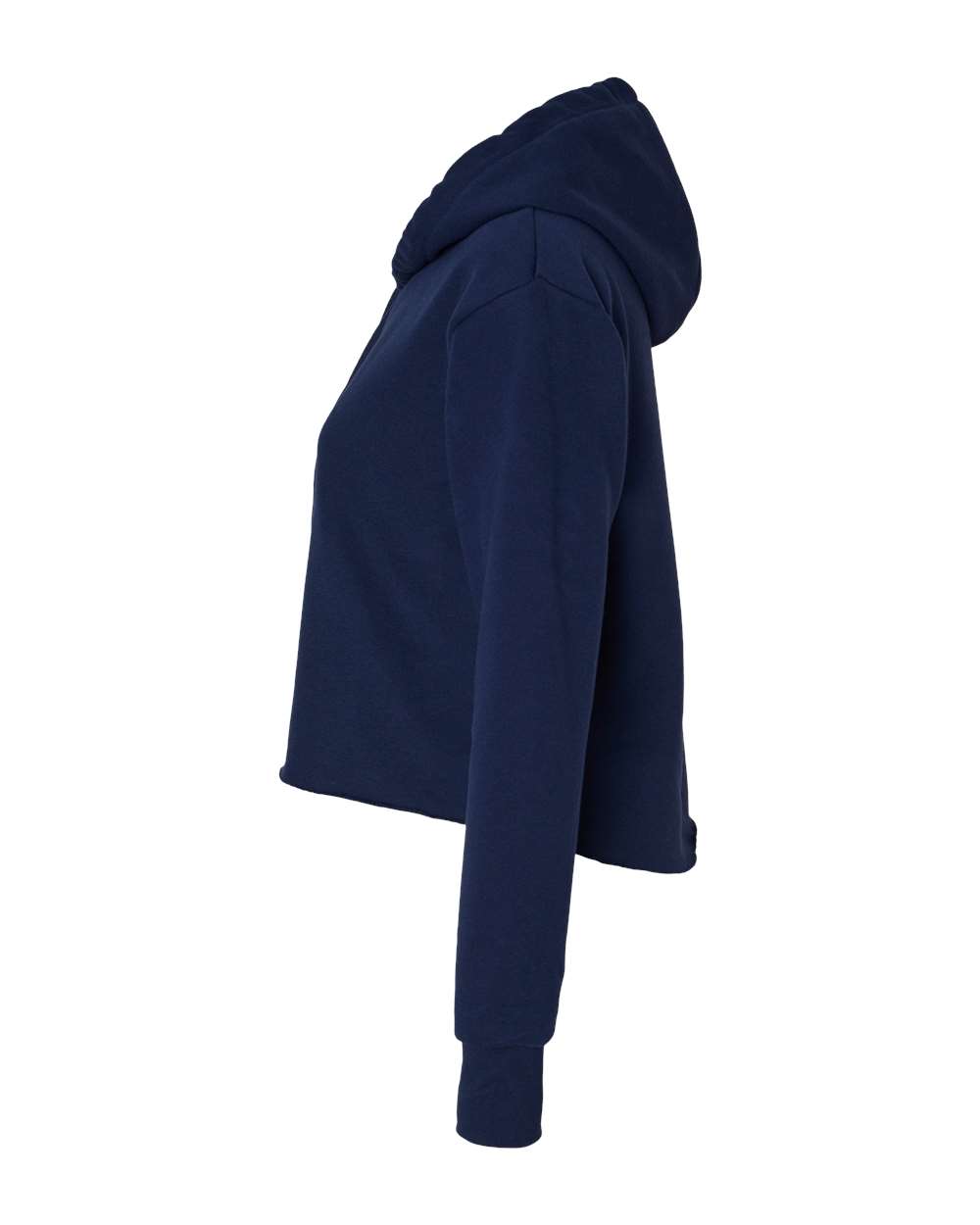 Women's Laguna Sueded Raw Edge Crop Hoodie Sweatshirt - 9384 37