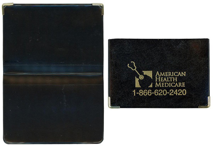 Castillion Vinyl Card Case with Metal Corners 3