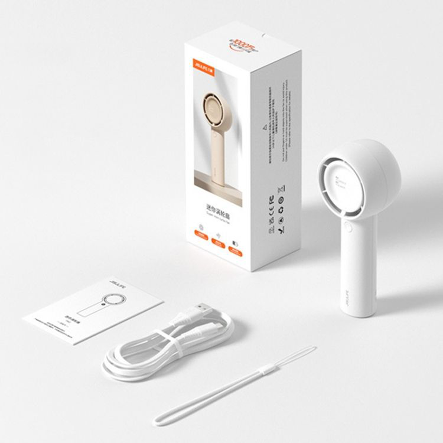 Mini Bladeless Handheld Fan - USB Rechargeable & Portable 5