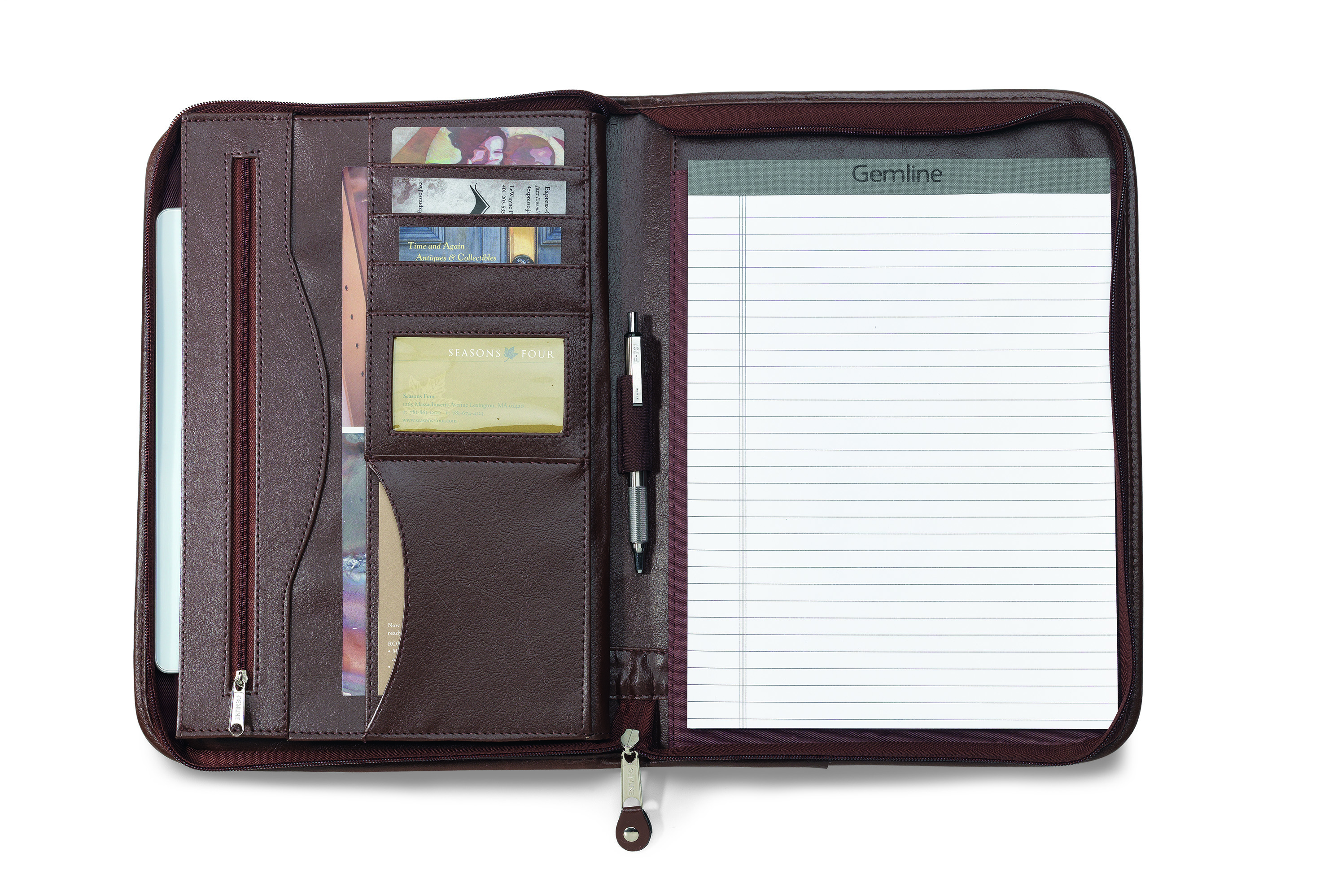 Deluxe Executive Vintage Leather Padfolio 6