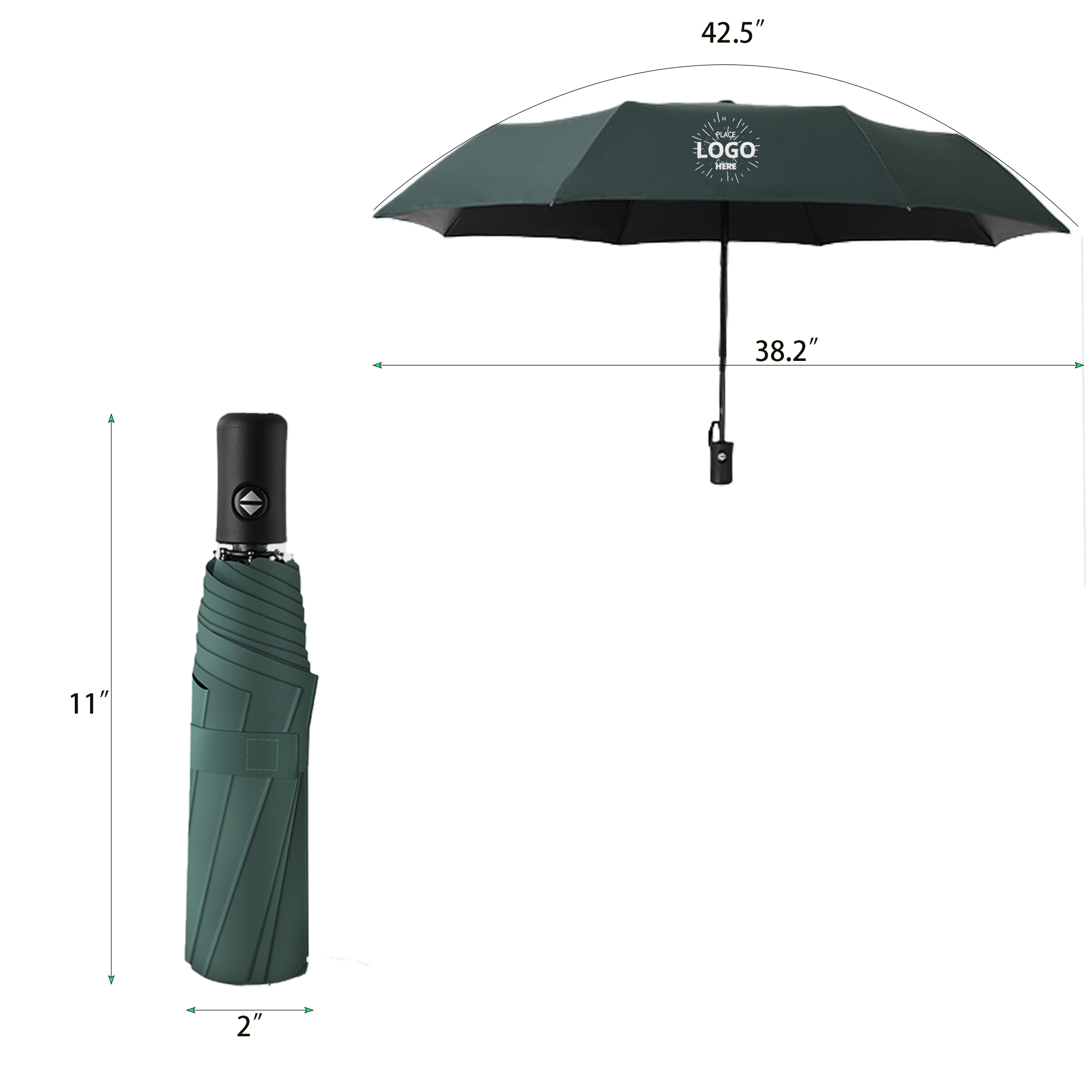 Black Plastic Umbrella 2