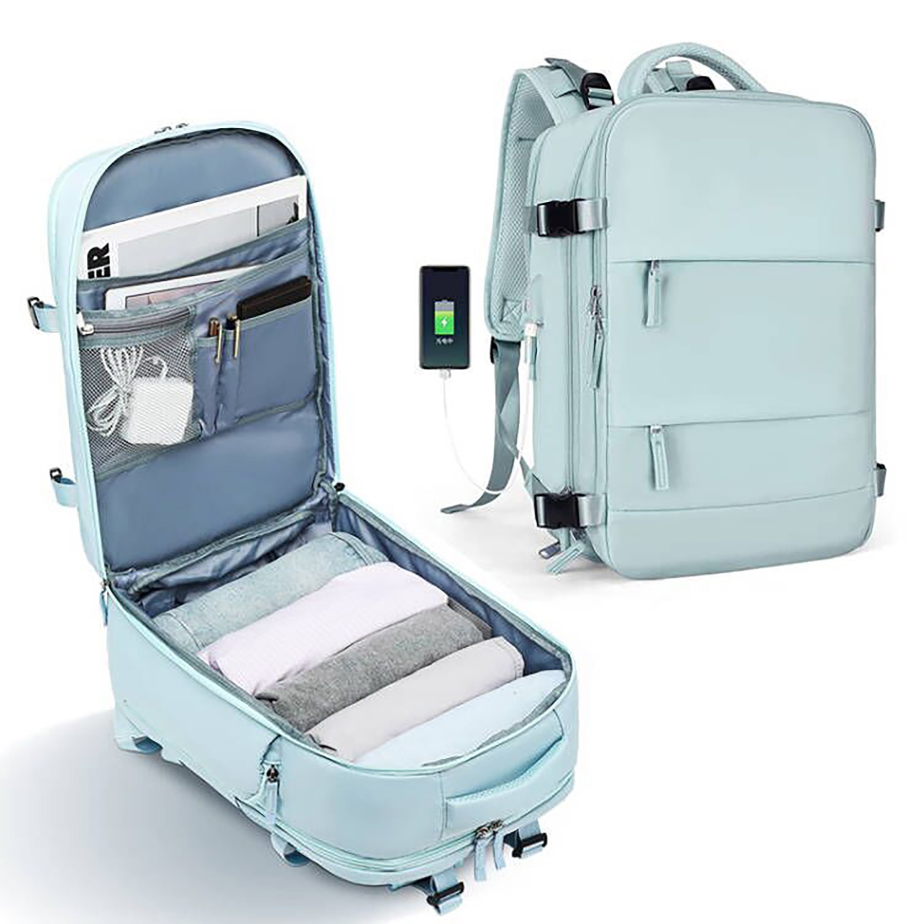 Travel Backpack With USB Charging Port 3